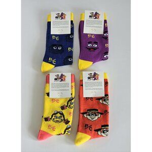 McDonald's McHappy Day 2024 Socks, Complete Set Of 4
